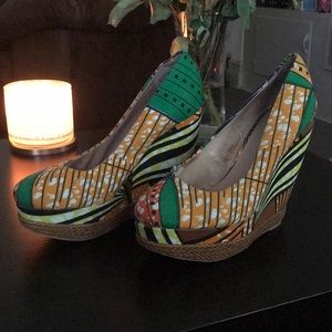 Size 36 Aldo wedges - super cool colors/designs